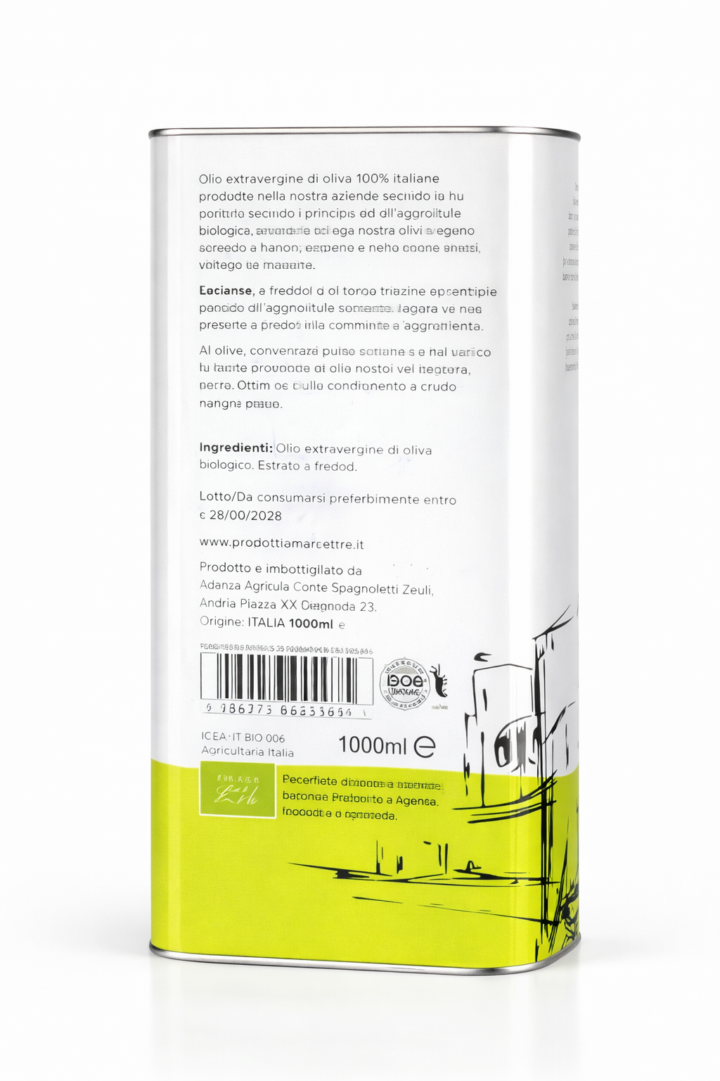 Latta Olio EVO Baronale Biologico
